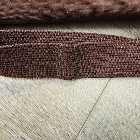 Vtg Polo Ralph Lauren Brown Canvas Messenger Travel Bag Purse Shoulder Strap - Picture 9 of 9